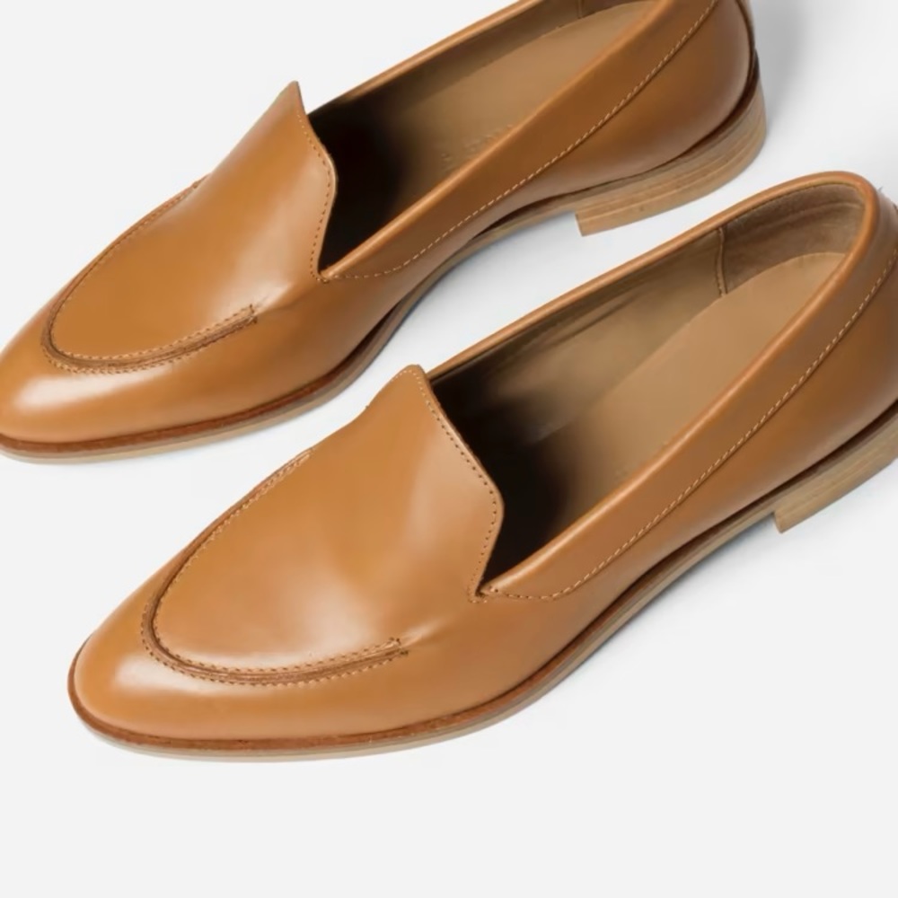 EVERLANE The Italian Leather Modern Loafer in Camel